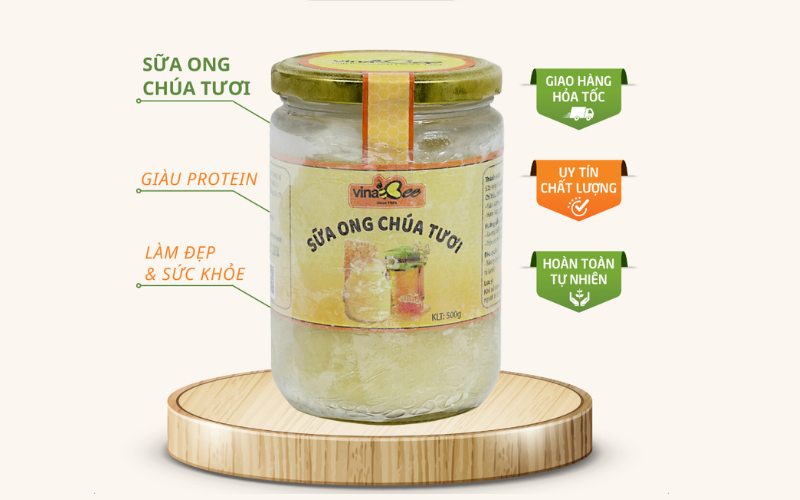 Cách sử dụng triệt để 1 hũ sữa ong chúa 500g